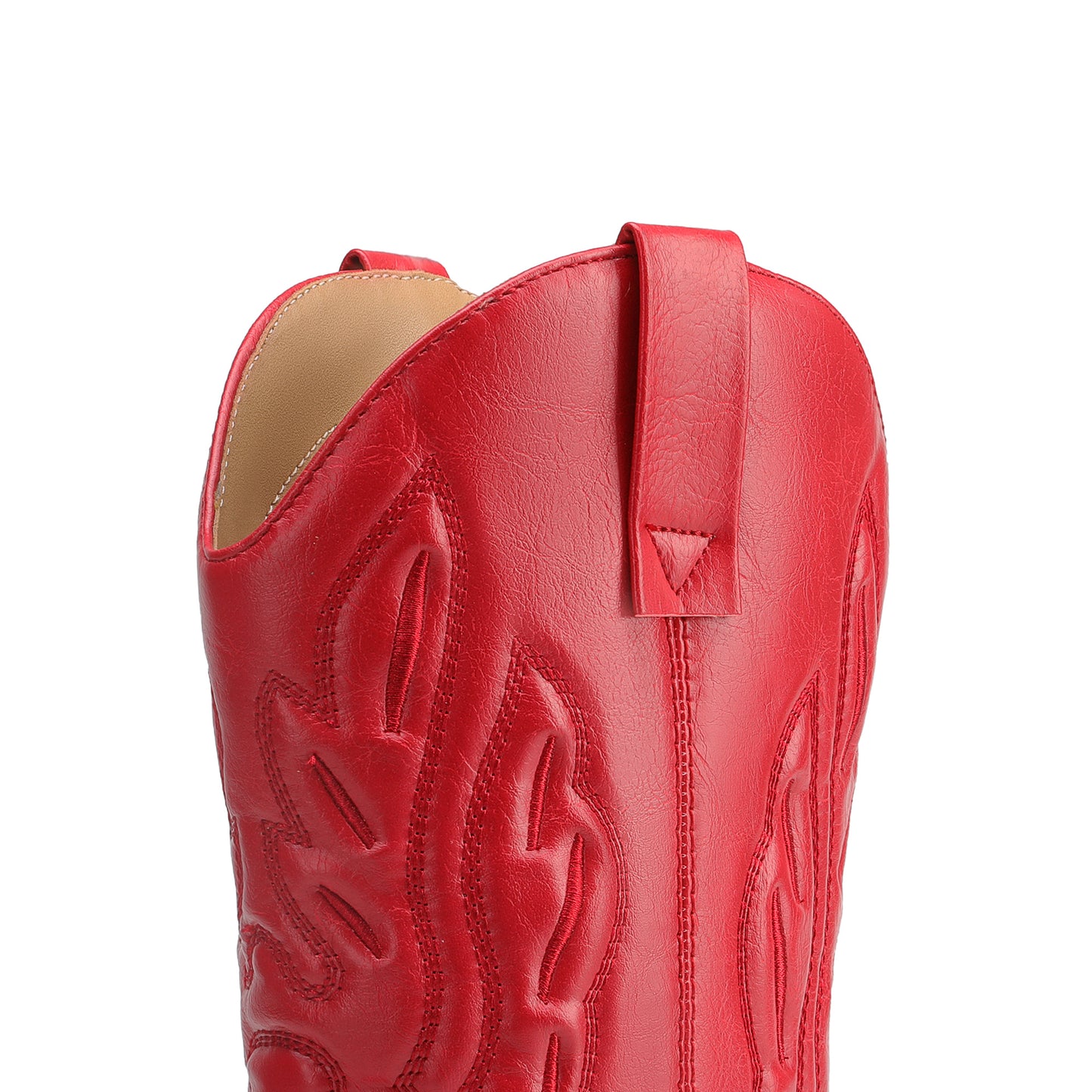 Women's Cowboy Boots Mid Calf Cowgirl Boots Embroidery Stitched Western Boots