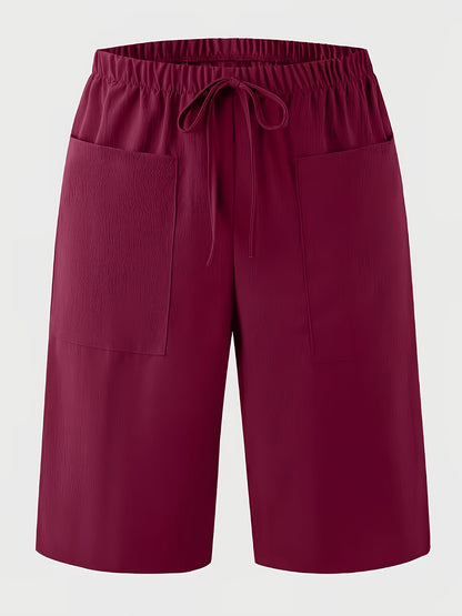 Women's Casual Shorts, Standard Size, Vacation Style Beach Shorts, Summer.