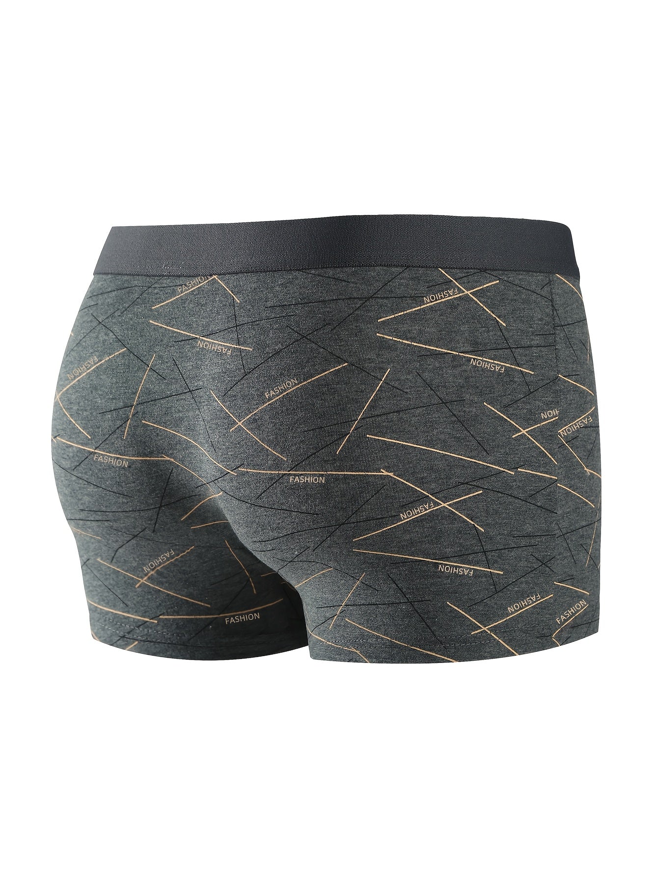 Set of 4 Men'S Underwear, Comfortable And Breathable Boxer Briefs, Stretchy Trunks Suitable for Sports, Ideal for Teenage Students