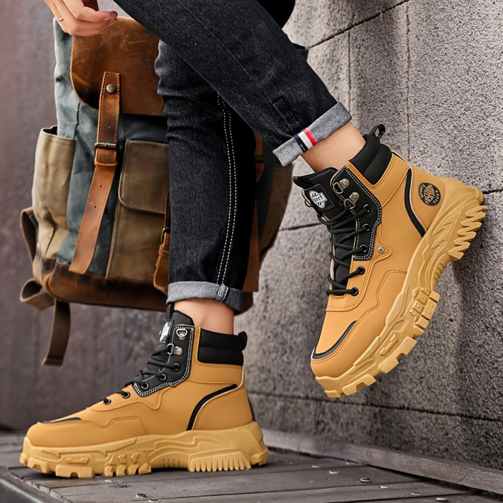Men's Sneakers - Non-Slip Sole Platform Sole for Everyday Wear
