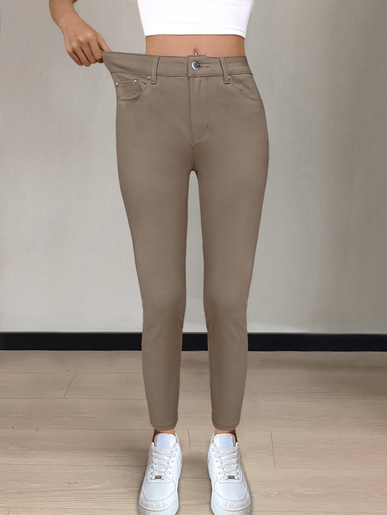Black High-Waist Jeans - product view 6