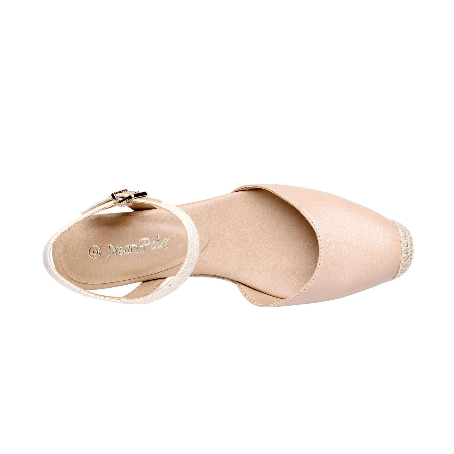 Women's Closed Toe Elastic Ankle Strap Espadrilles Wedge Sandals Soft Emulsion Insole Wedge Sandals
