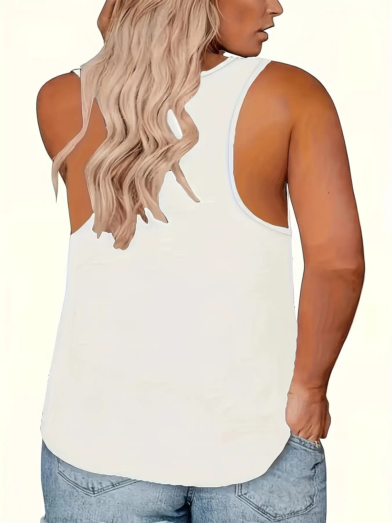 Women'S Vacation-Style Off-Shoulder Tank Top with Red Rose Print, Casual Sleeveless Shirt for Spring/Summer, Machine Washable, and Elastane Blend