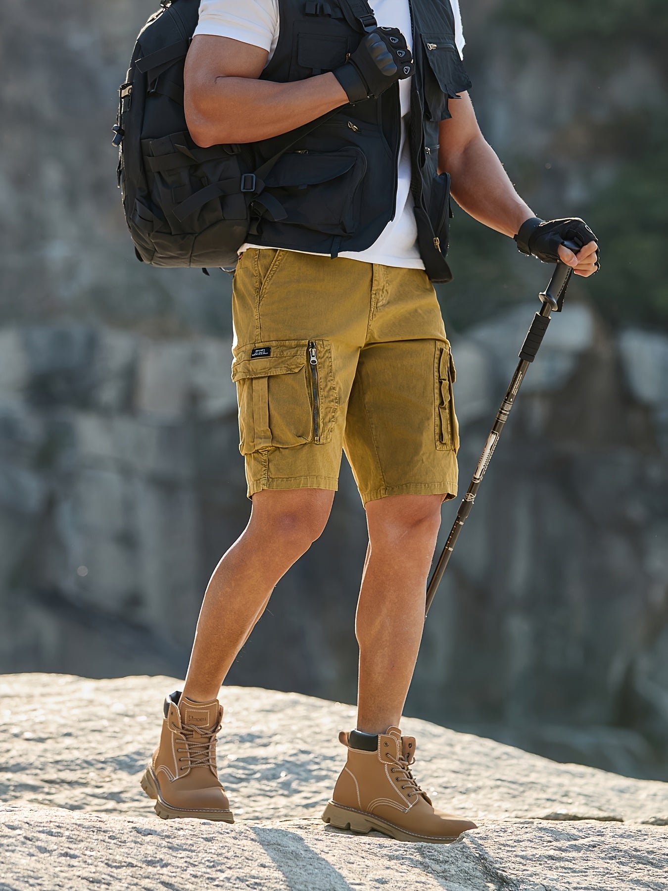 Cargo Shorts Men'S Casual Multi Pocket Pants Fashionable And Versatile Hip-Hop Cargo Pants