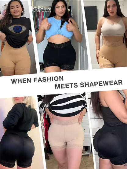 1pc Tummy Control Shapewear High Shorts for Women High Waist Butt Lifting Panties Body Shaper Compression Faja Colombianas