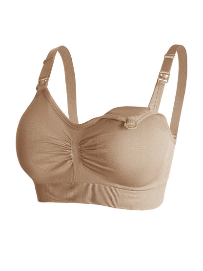 6pcs (6pcs) Discount Suitable for Full Pregnancy & Lactation Cycle - Maternity Nursing Bras with Front-Opening Quick-Wear Design, High Elastic Full-Cup Coverage Anti-Sagging Bras for Breastfeeding Moms, Machine Washable Underwear