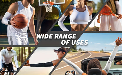 7 Pairs Cooling Arm Sleeves Compression Arm Sleeves for Men-Women, Cooling arm sleeve for Cycling, Driving, Golf, Running, etc., Cooling Arm Sleeves for Women, Cooling Sleeves, Athletic Performance, Active Lifestyle, Snug Fit, Breathable Fabric, Soft Text
