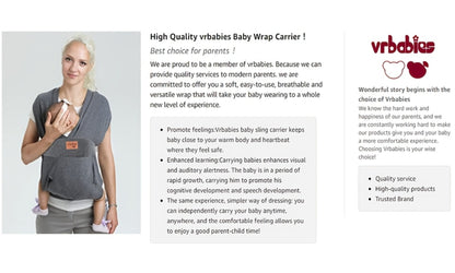 Baby Carrier - Soft Vrbabies Wraps Sling
