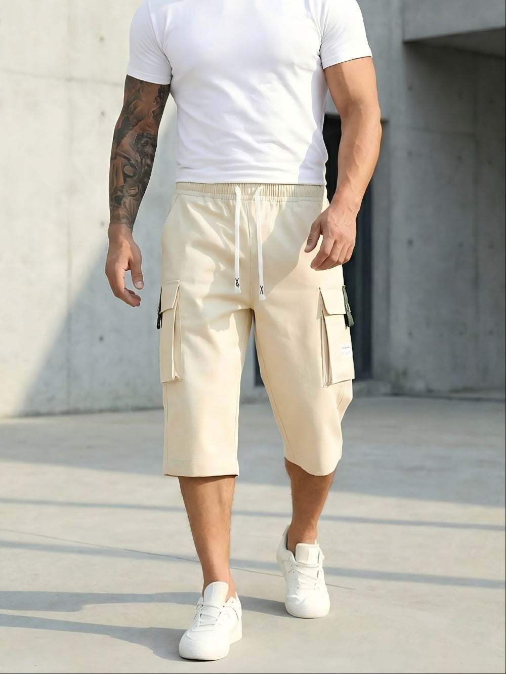 Men's Cargo Shorts - Drawstring Waist With Pockets Active Style