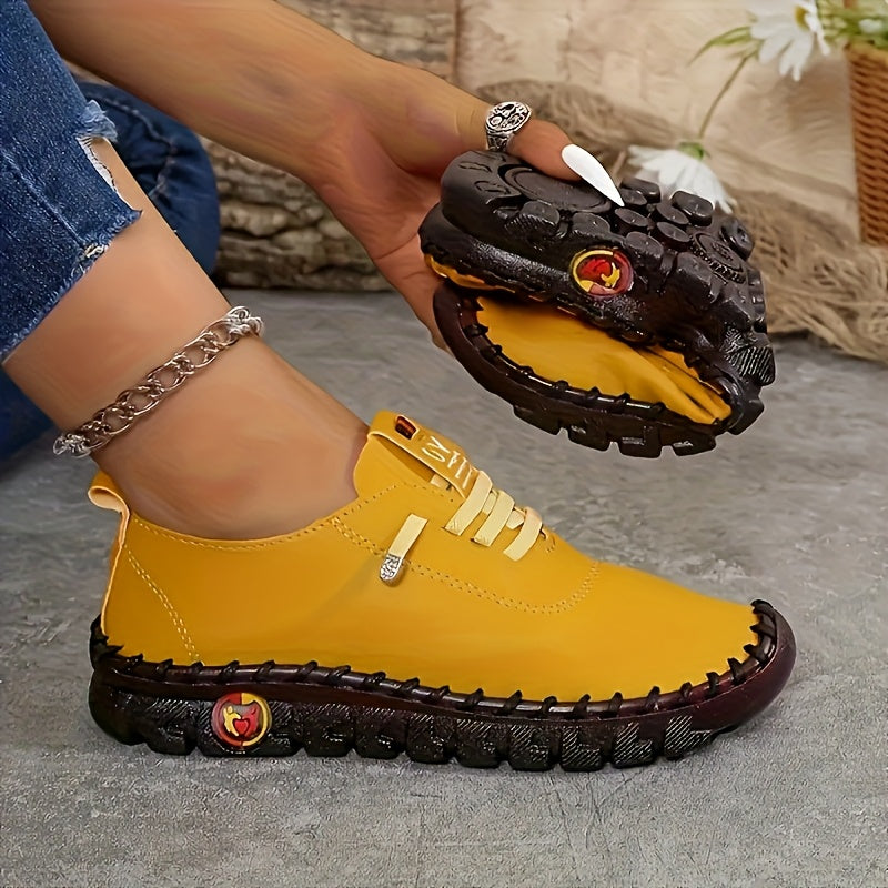 Ladies Handmade Breathable Oxford Shoes - Lightweight Lace-up Walking Shoes, Anti-slip Soles, Decorated with Tassels - Cas Low-top Design In Beige Brown, Suitable for Daily Wear All Year Round, High-quality Craftsmanship, Ladies Shoes, Women Shoes