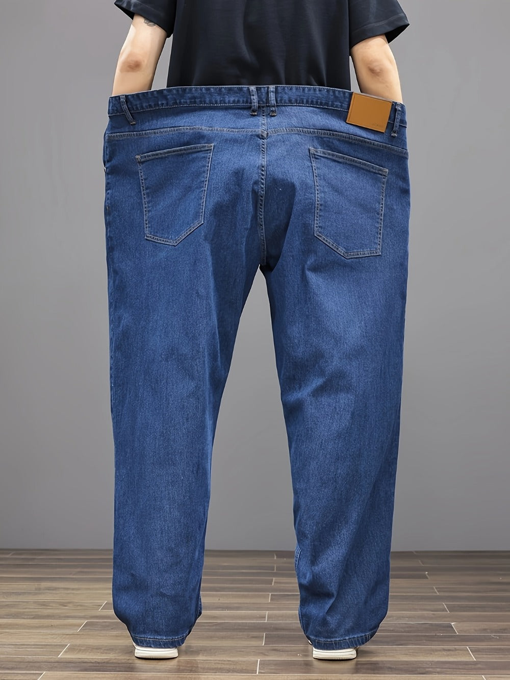 Men's Relaxed Fit Jeans - Classic Wash Clean Finish Travel