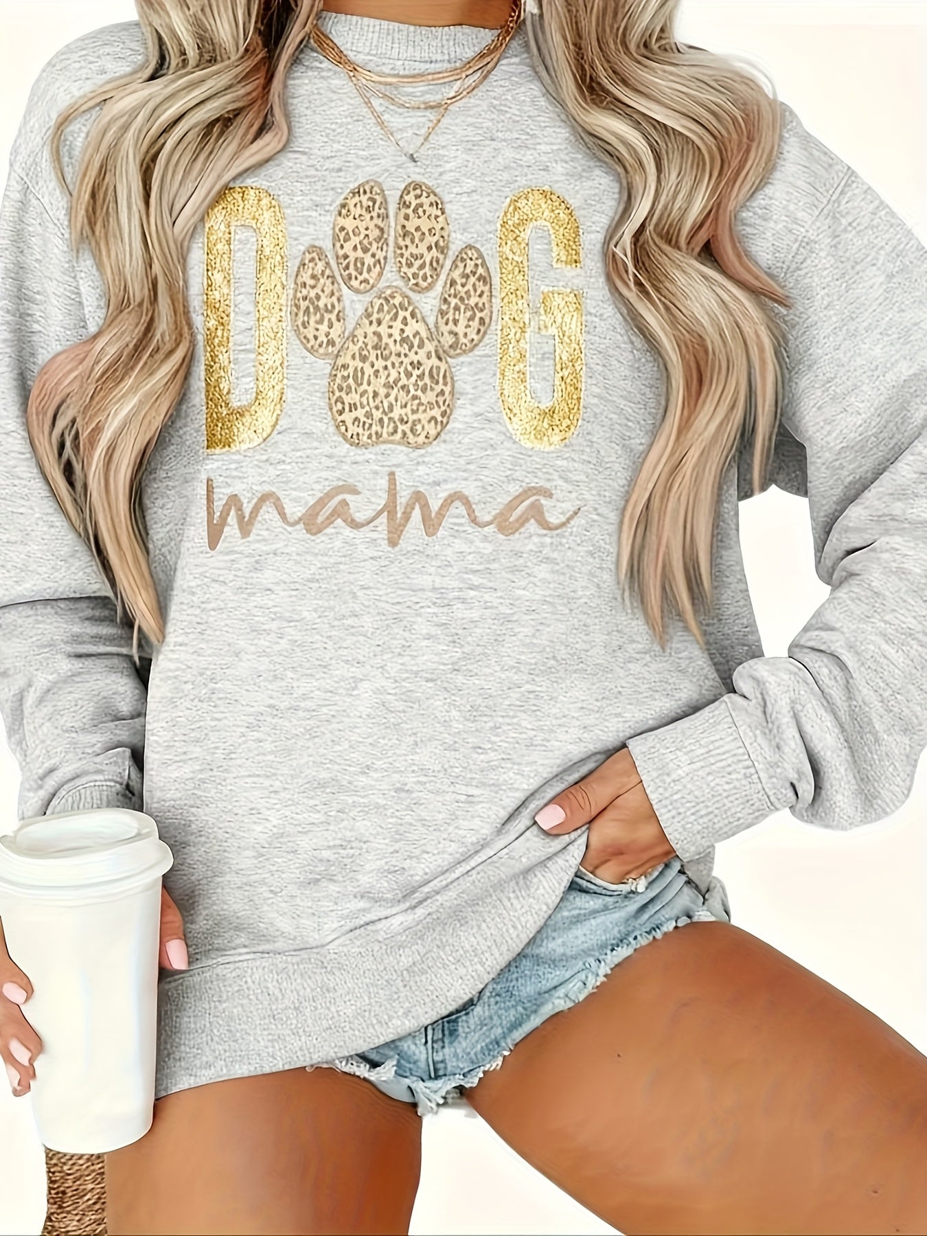 Women's Crew Neck Casual Sweatshirt