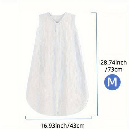 Infant Sleep Bag for Ages 0-18 Months Made from 100% Muslin, Features a 2-Way Zipper, Cozy And Flexible Wearable Blanket, Versatile Pajamas for Babies, Ideal for Halloween And Christmas Gifts