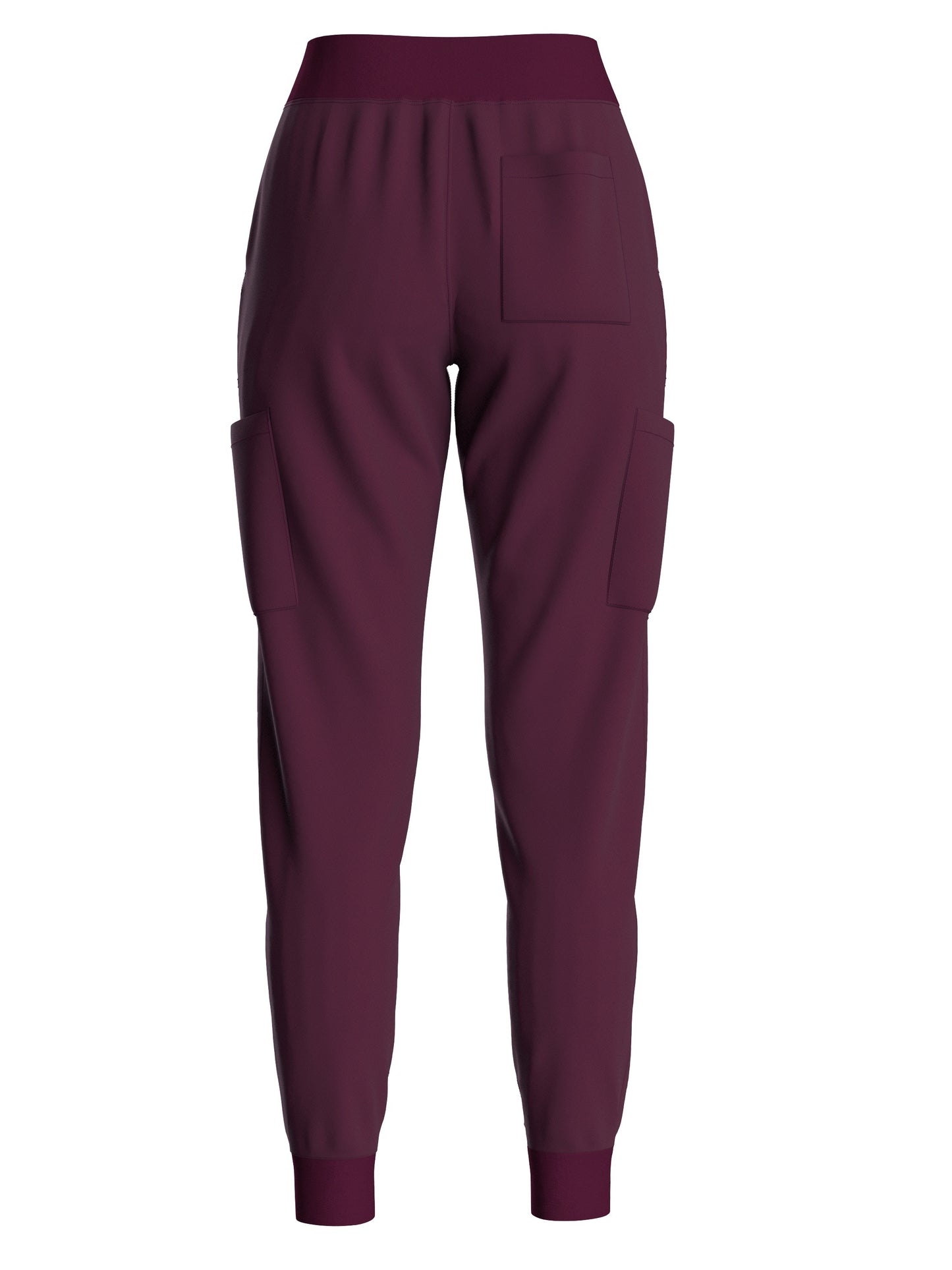 Women's Solid Two-piece Set - Elegant Short Sleeve V Neck Scrub Top & Drawstring Pants Outfits, Clothing
