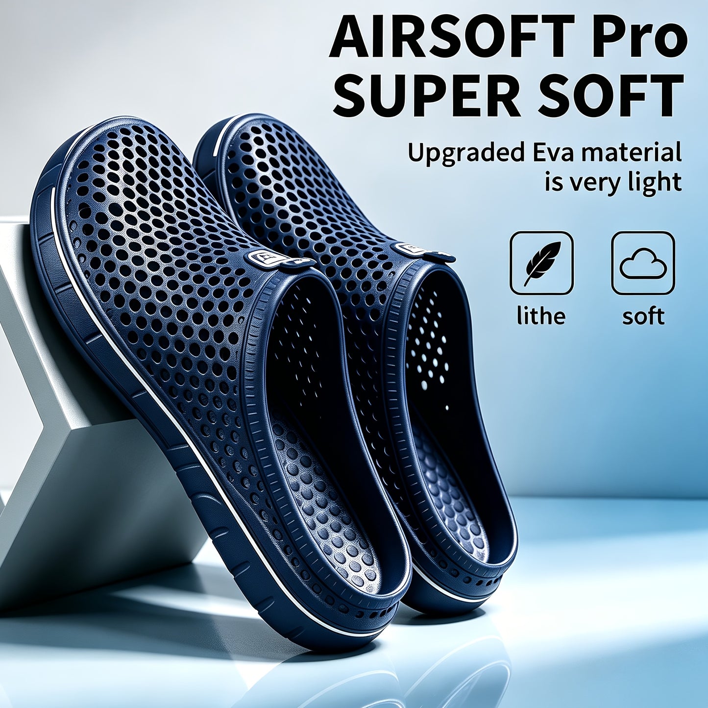 EVA Solid Color Sandals, Slip-On Breathable Beach Shoes, Comfortable And Stylish for Summer Outdoor Activities, Women Shoes