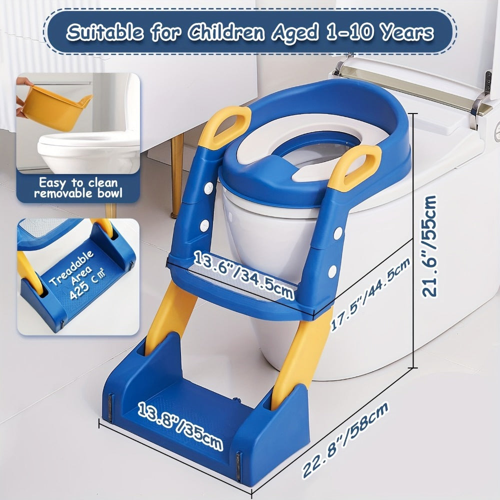 Potty Training Seat - Foldable Adjustable Toilet Step
