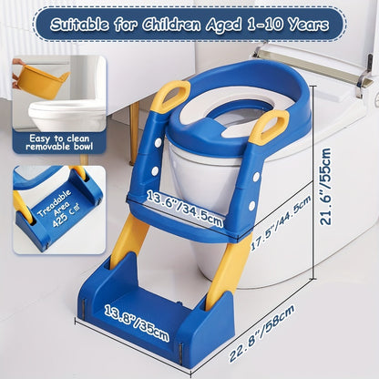 Potty Training Seat - Foldable Adjustable Toilet Step