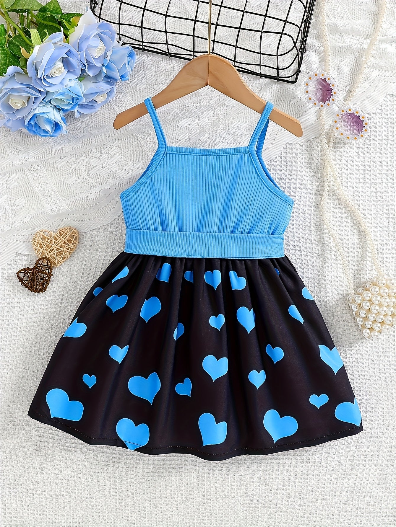 Spring/Summer Kids' Casual Camisole Dress with Cute Cat Print, Comfortable Long Sleeve Sweet Fashion Dress + Belt for Little Girls