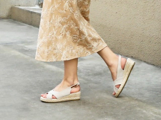 Casual Sandals for Women Featuring a Low Platform Wedge, Criss-Cross Design, Open Toe, And Slingback Ankle Strap, Perfect for Work, Everyday Use, And Running Errands., Women Shoes