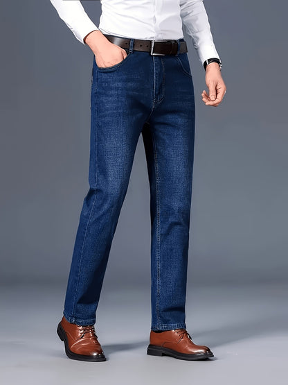 Men's Straight Leg Jeans - Classic Wash Clean Finish Everyday