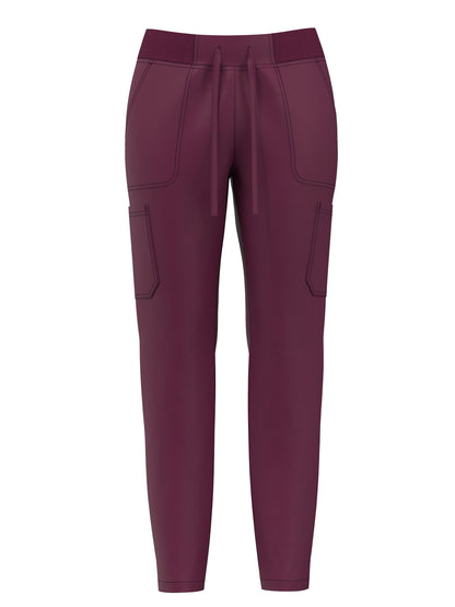 Women's Scrub Pants Set, Elastic Breathable Polyester Spandex Blend, V-Neck Short Sleeve with Pocket, Solid Color, for Work
