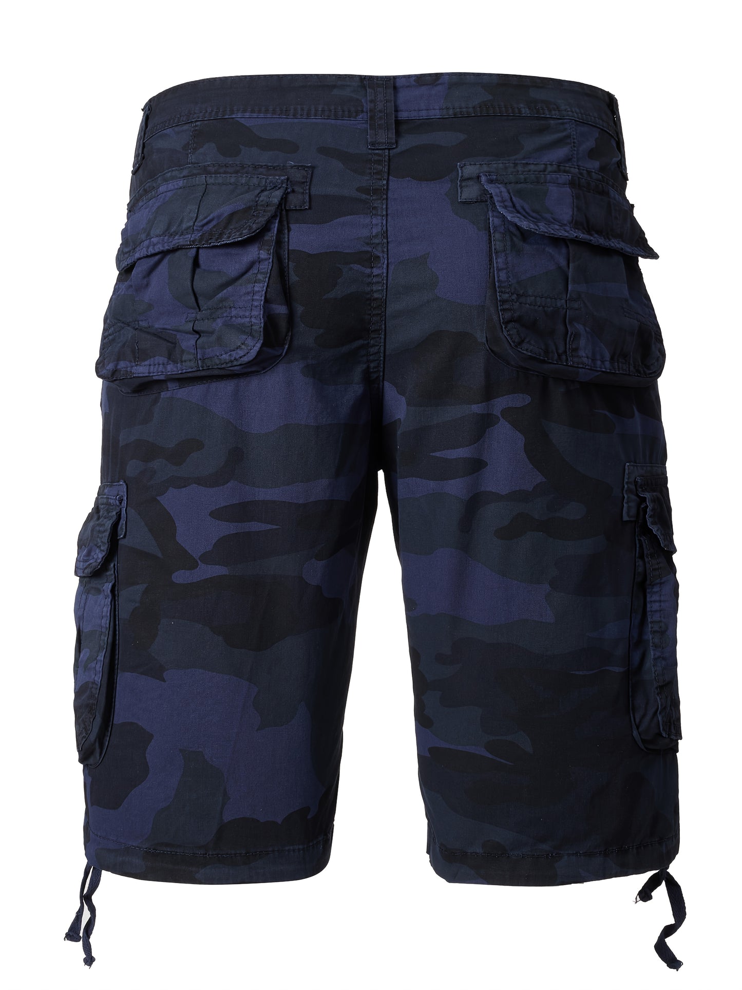 Men's Pure Cotton Washed Camouflage Outer Multi Pocket Workwear Shorts