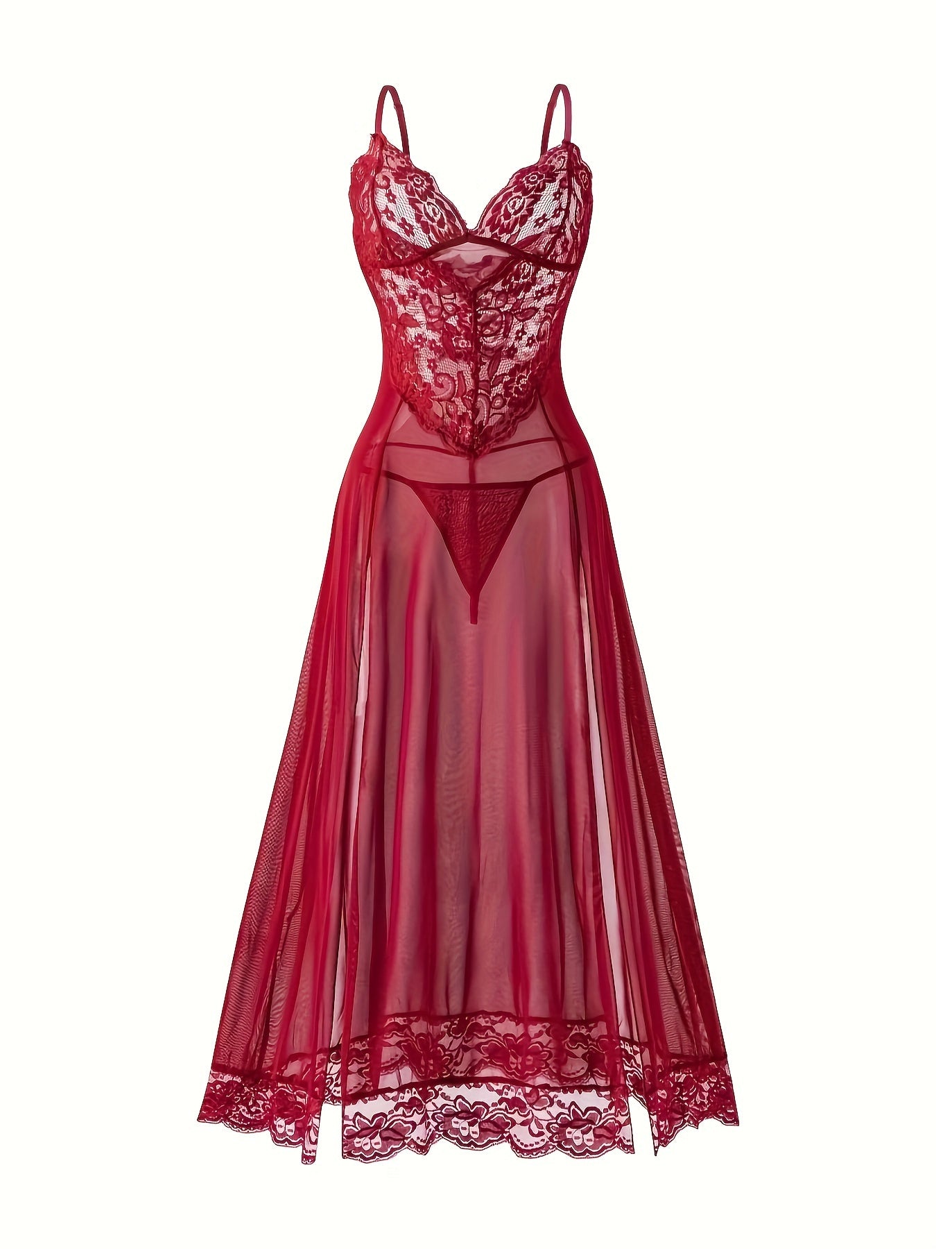 Women's Sexy Nightgown Set Long Dress