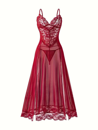 Women's Sexy Nightgown Set Long Dress