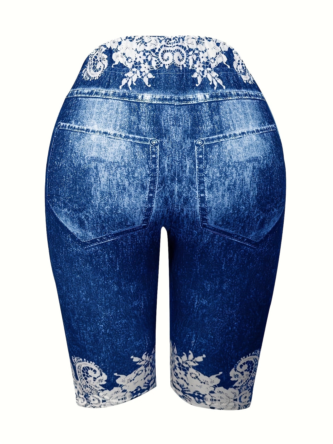 European And American Women's Pants Are Fashionable, Casual, Randomly Printed, Women's Leggings, Cropped Pants, Tight Fitting