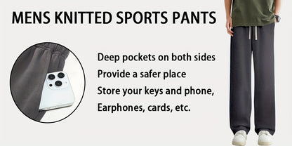 3pcs Men's Lightweight Soft Joggers - Loose Fit Straight Leg Pants Waist, Light Grey & Black/Dark Grey, All-Season Comfort Suitable for Gym, Casual Wear, Everyday Use - Straightforward Casual Style (Stock Available)