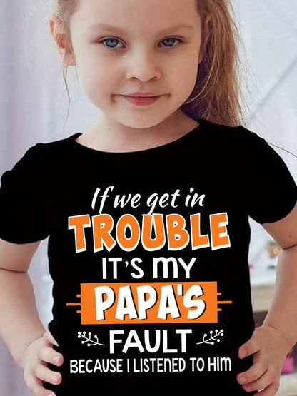 Girls' Casual T-Shirt - Short Sleeve Summer 7381