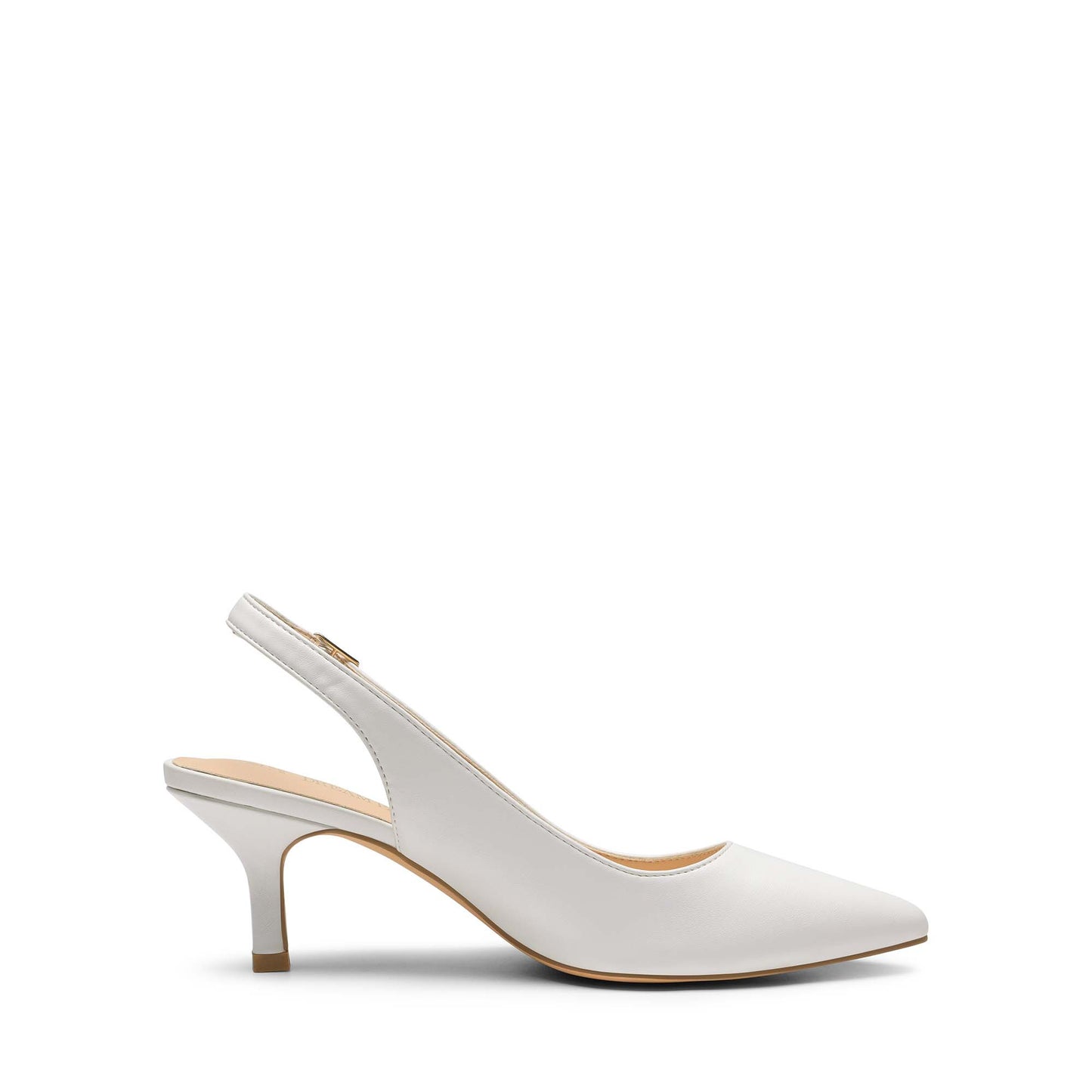 Women's Closed Toe Wedding Low Heel Slingback Kitten Heels Adjustable Strap Pointed Toe Pumps High Heeled Prom Dress Shoes Low Kitten Heels Women's Slingback Dressy Pumps Pointed Closed Toe Ankle Strap Elegant Wedding Pumps Formal Comfortable Shoes
