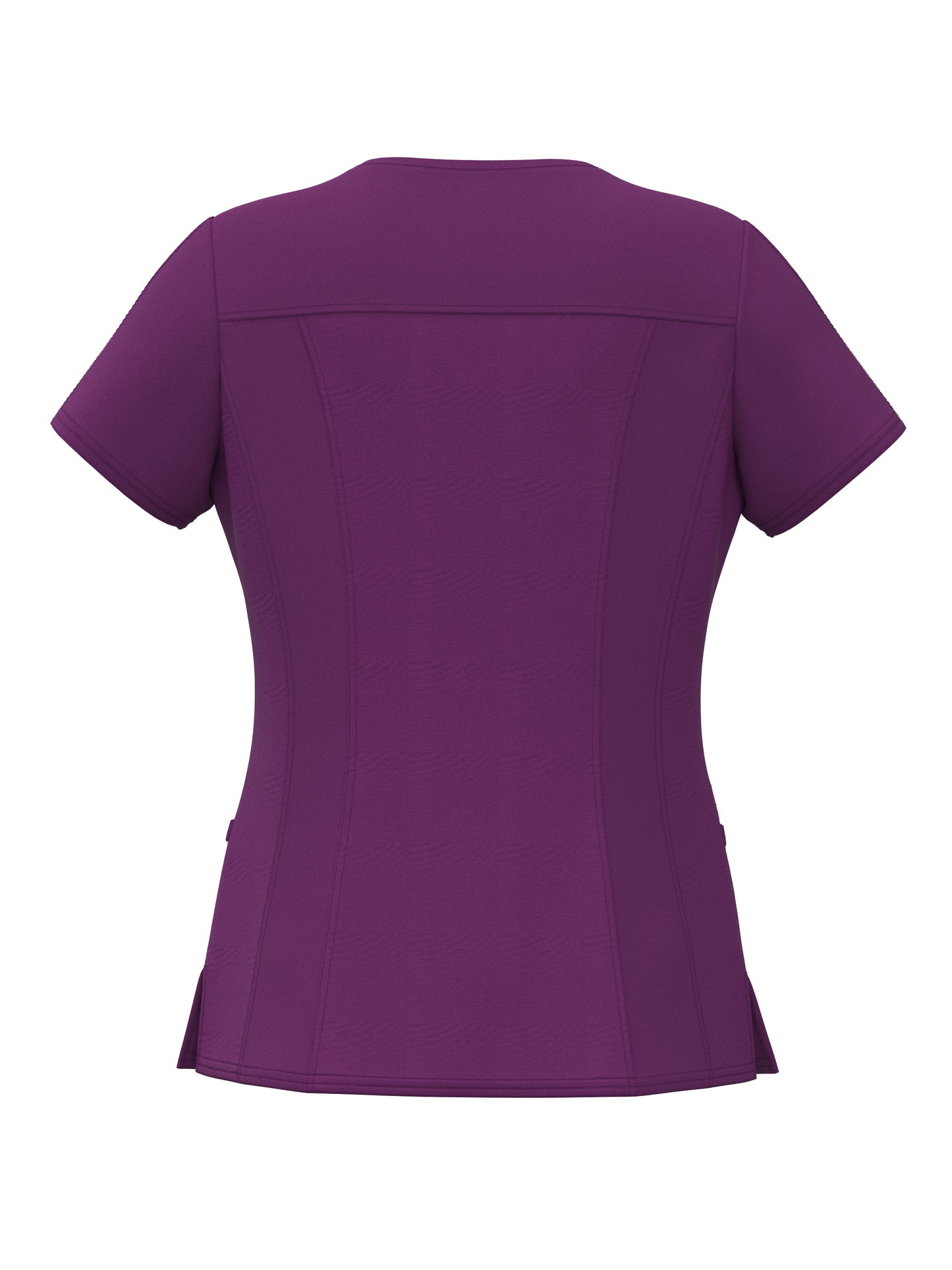 PandaFlex modern neck in Four-Way Stretch Fashion Scrubs Set V-Neck Short Sleeve Scrub Top & Straight Leg Cargo Pants for Nurses with zipper pockets 3372
