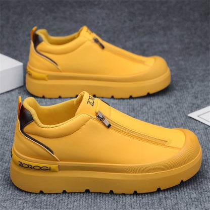 Side Zipper Plus Size Baotou Men's Shoes, Comfortable and Stylish Appearance Inside, Wear Rubber Sole.