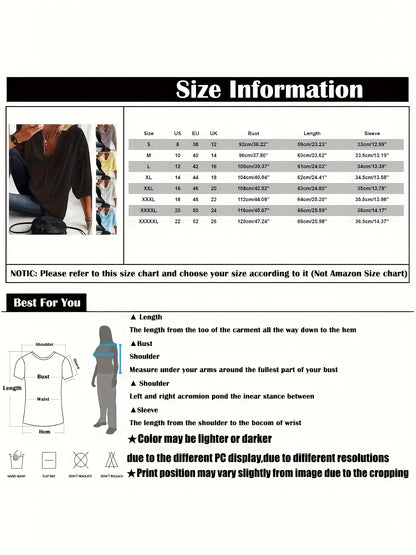 Plus Size - Plus Size - Plus Size Women'S 3/4 Sleeve Lined Tunic Top - Light Gray V-Neck Casual Loose Fit Shirt with Geometric Eyelet Detailing, High-Quality Autumn Tee for Layering Or Standalone Outfits, L-5XL