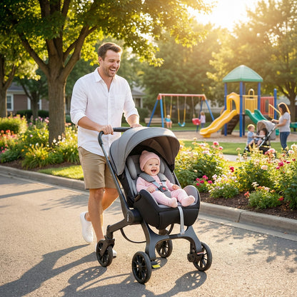 Baby Stroller - Portable Foldable Adjustable Travel