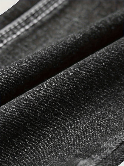 Non-stretch Multi-pocket Design, Classic Zipper Button, Fashionable Casual Versatile Jeans