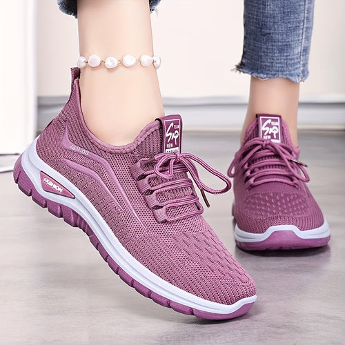 Women'S Comfort Walking Shoes- Air Mesh Design, All-day Soft Cushioning, Emphasizing Comfort And Shock Absorption, Women'S Fashionable New-Style Sneakers Comfortable, Versatile, Soft Sole, Lightweight, Breathable, Fabric Upper