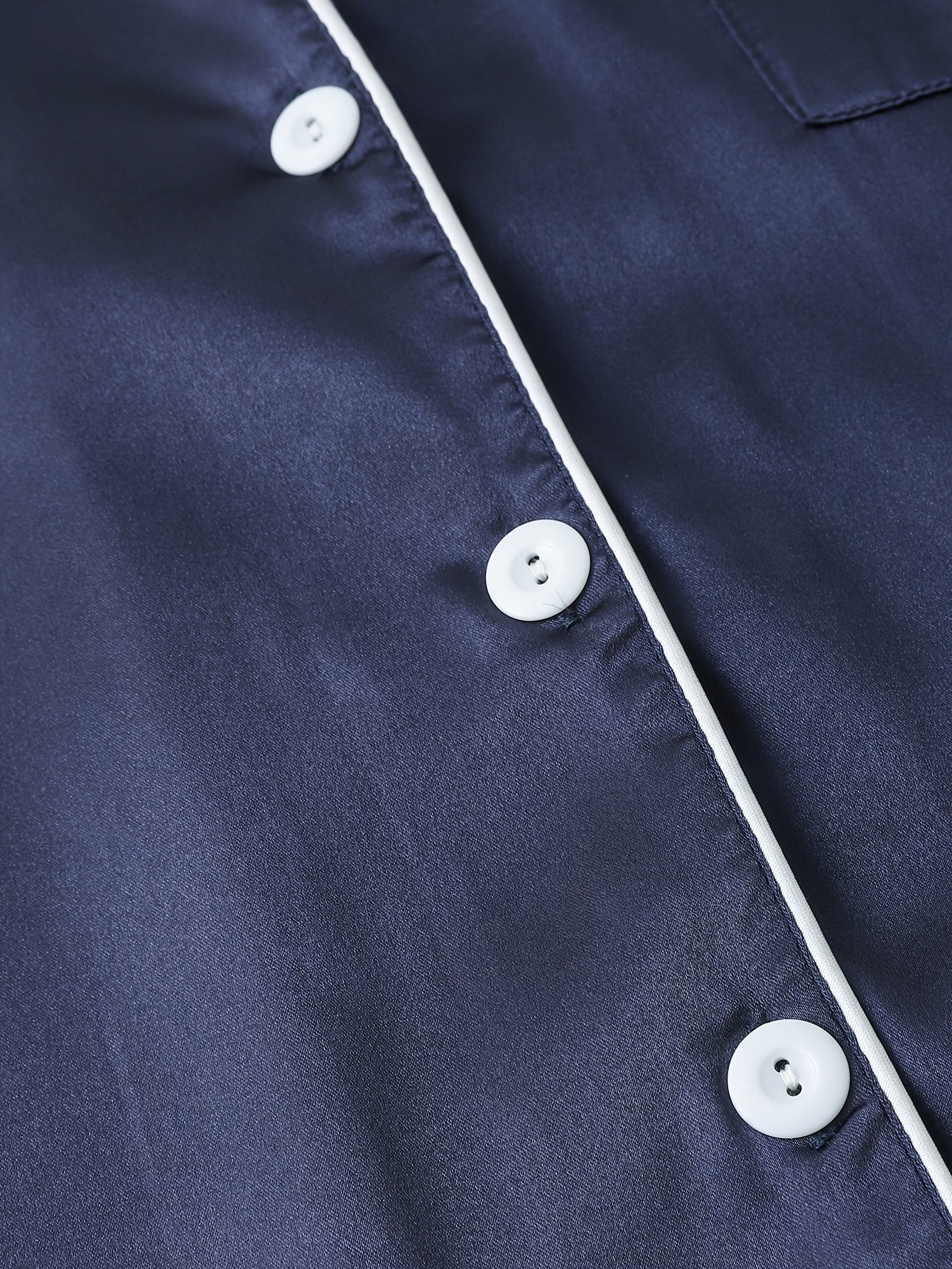 Solid Satin Pajama Set, Casual Short Sleeve Buttons Lapel Top & Shorts, Women'S Sleepwear