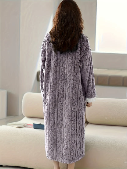 Women's Plush Robe - Plush Comfort