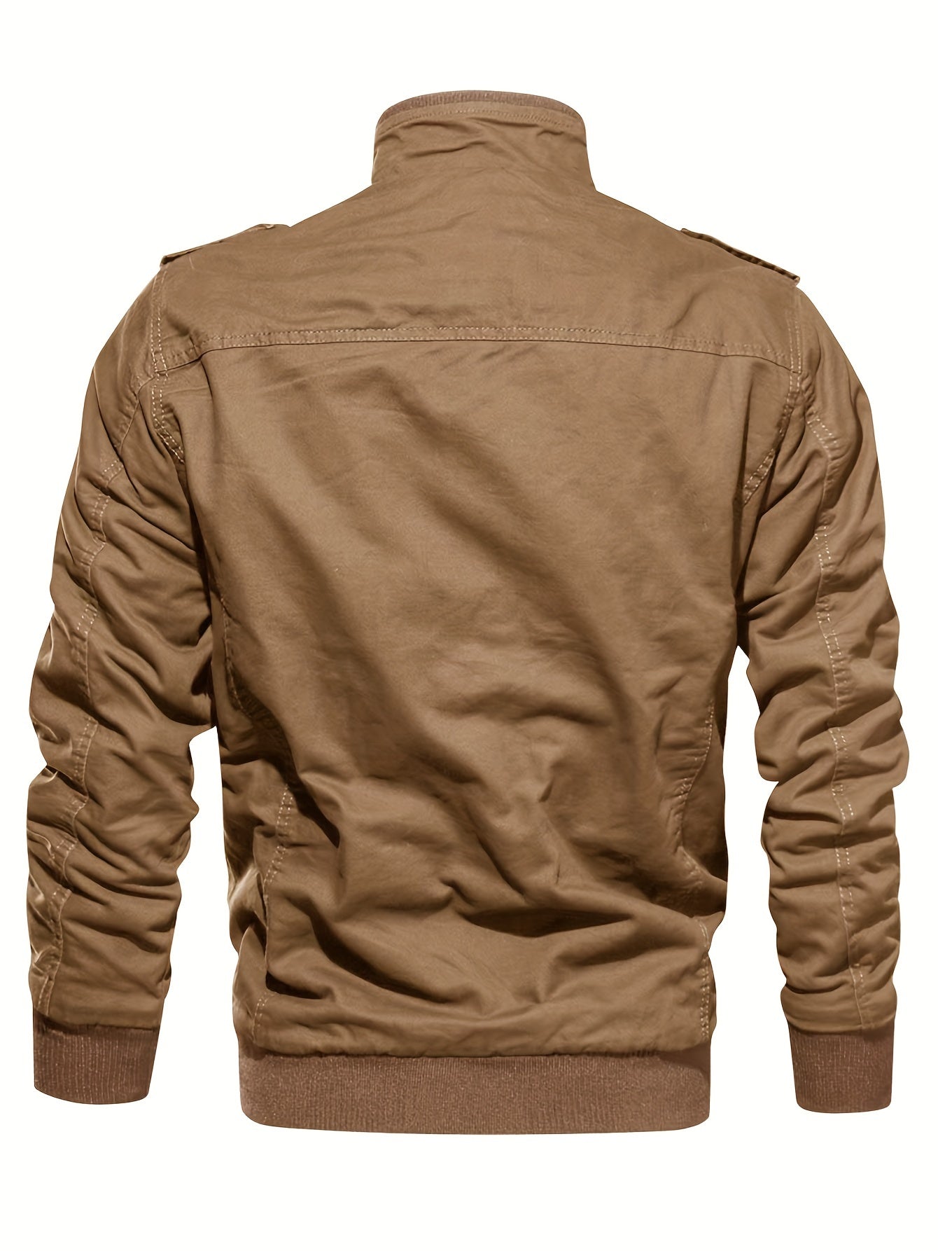 Men's Black Cotton Cargo Jacket - product view 22