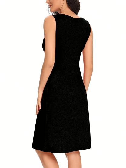 Women'S Maternity Casual Nursing Dresses Sleeveless Comfy Breastfeeding Dress
