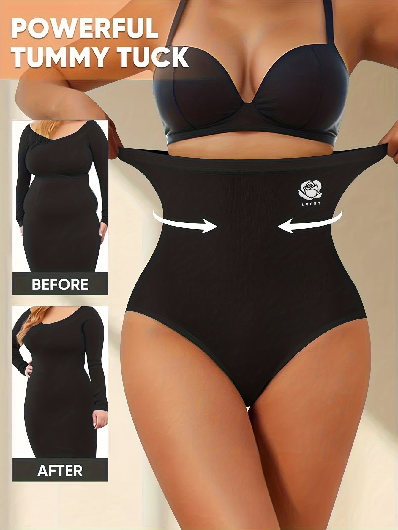 QUASTI 4pcs Seamless High Elasticity Underwear for Women- Lightweight& Durable High Waist Panties Soft& Comfortable