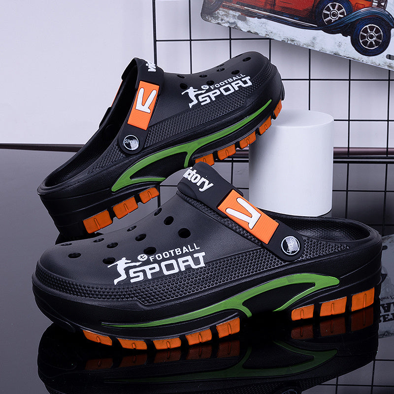 Men'S - Breathable EVA Material, Ultra-Comfortable Thick Sole, Suitable for Both Indoor And Outdoor Activities, Perfect for The Beach, Pool, And Water Parks