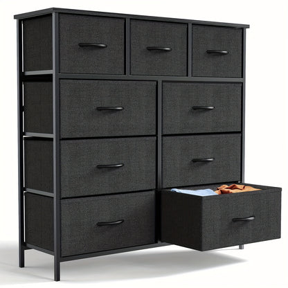 Storage Cabinet Chest of Drawers 9 Drawer Cabinet Multiple Colors Integrated Slide - product view 10