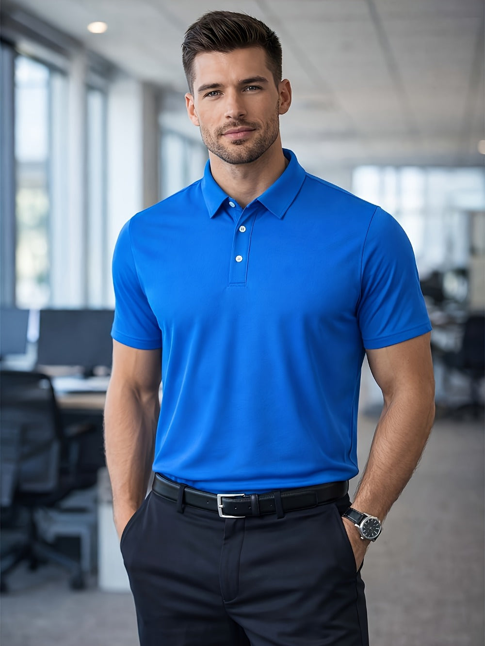 Men's Performance Shirt - Collared Short Sleeve 196389