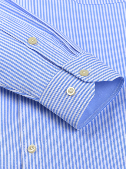 Men'S Long Sleeve Shirt with Classic Stripes, Ideal for Business Formal Events, Perfect Gift for Him