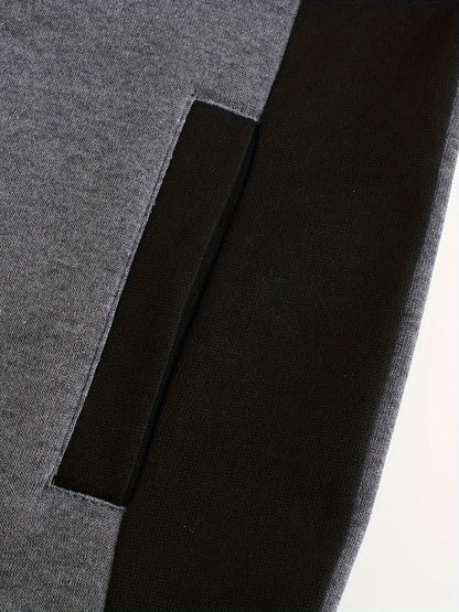 Men's Dark Gray Polyester Jacket - product view 14