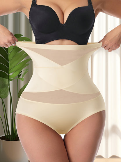 3-Pack High-Waisted Tummy Control Panties for Women - Seamless Shapewear Underwear for Belly & Butt Lifting