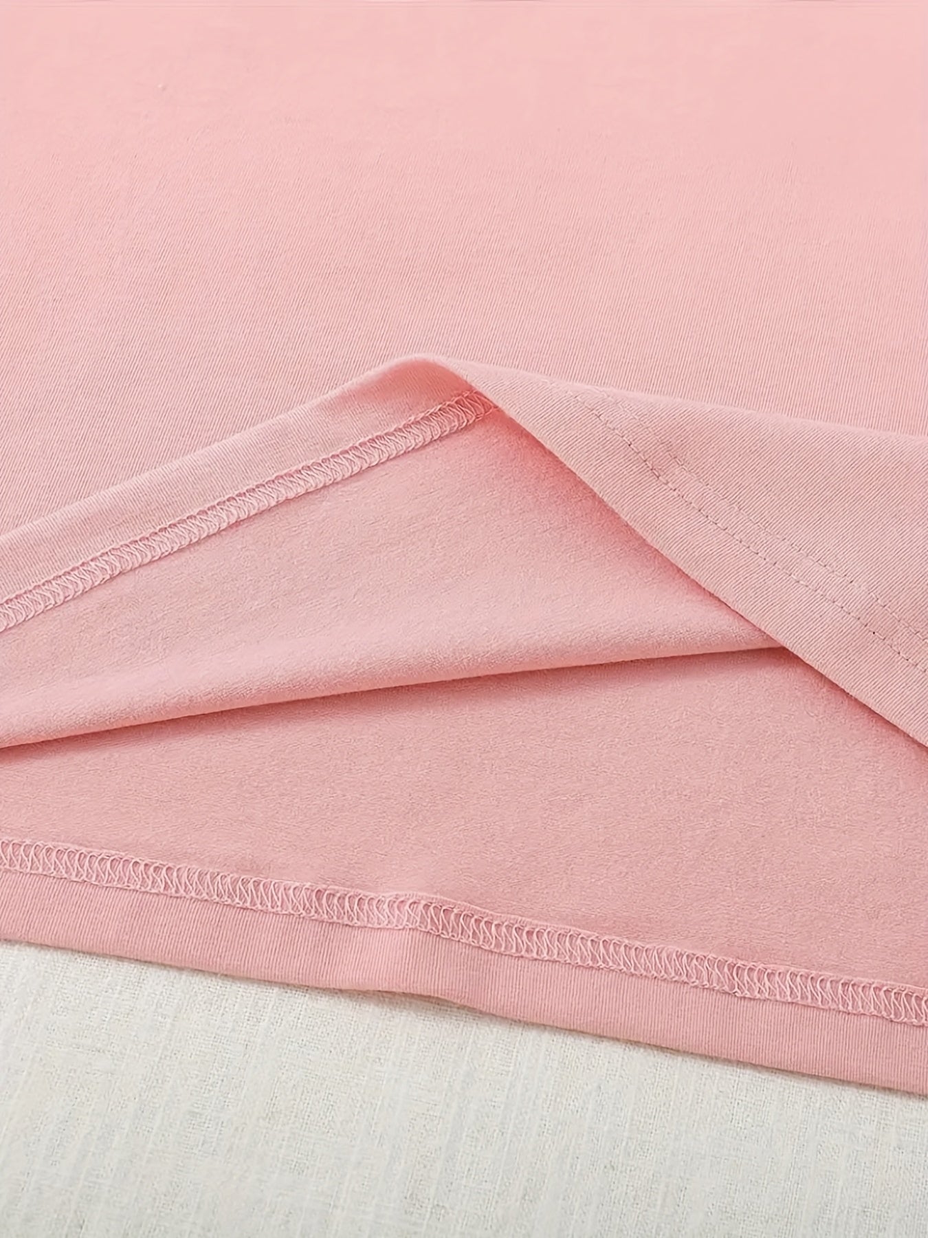 Women'S Casual Short Sleeve T-Shirt- Pastel Letter Print Round Neck Top, All-Season Comfortable Machine Washable Style